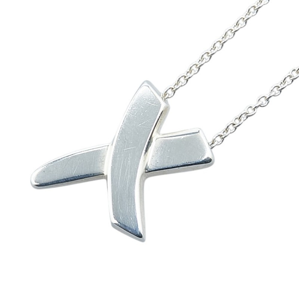 Tiffany Kiss Necklace Silver Tiffany